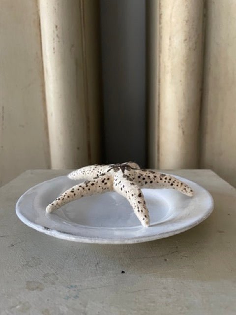 Glittered Starfish | Vintage by Crystal Spun Cotton Ornament - Bon Ton goods