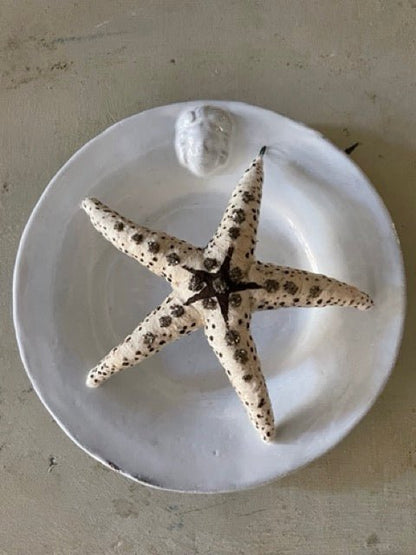 Glittered Starfish | Vintage by Crystal Spun Cotton Ornament - Bon Ton goods
