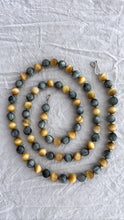 Load image into Gallery viewer, Gold Tiger&#39;s Eye and Eagle Eye Necklace - Bon Ton goods
