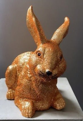 Golden Glitter Bunny Lying | Ino Schaller - Bon Ton goods