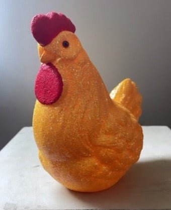 Golden Yellow Glitter Chicken | Ino Schaller - Bon Ton goods