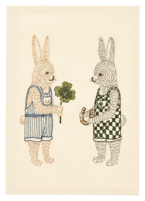 Good Luck Bunnies Card - Bon Ton goods