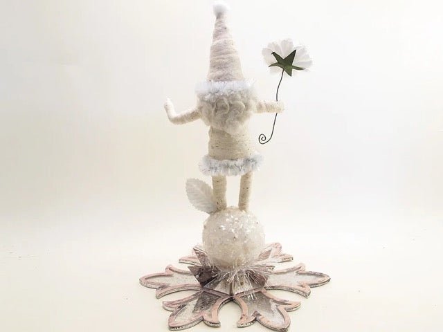 Grand Ol' Santa | Vintage by Crystal Spun Cotton Ornament - Bon Ton goods