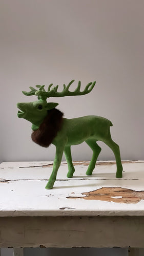 Grand Reindeer With Frost- Green - Bon Ton goods