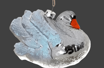 Grand Swan - Brilliant Blue | Christmas Ornament - Bon Ton goods