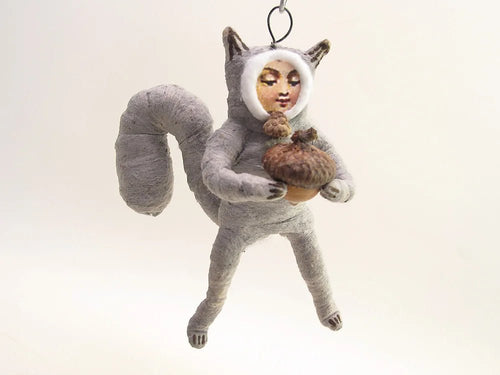 Gray Squirrel Child Ornament - Bon Ton goods