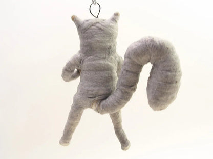 Gray Squirrel Child Ornament | Vintage by Crystal Spun Cotton Ornament - Bon Ton goods