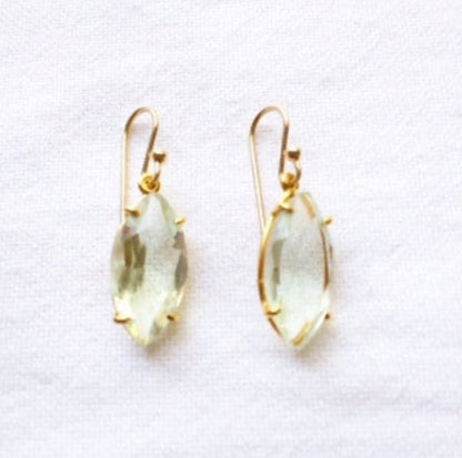 Green Amethyst Faceted Earrings | Mikkel Brøgger - Bon Ton goods