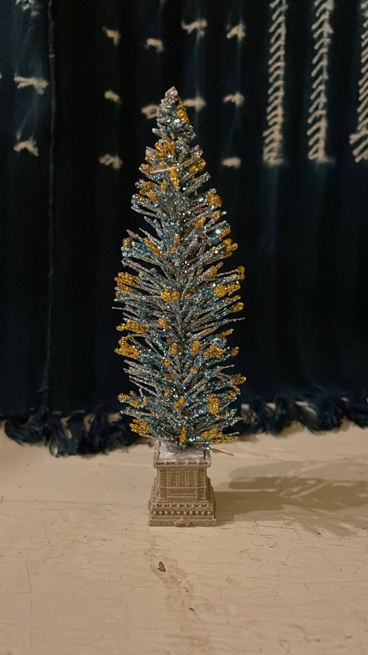 Green and Gold Brush Christmas Tree - Bon Ton goods