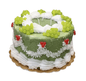 Green Cake with Grapes - Candela Torta Verde con Uva Wax Cake | Cereria Introna - Bon Ton goods