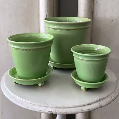 Green Faaborg Pot | Handmade Erik Bendtsen Ceramics - Bon Ton goods