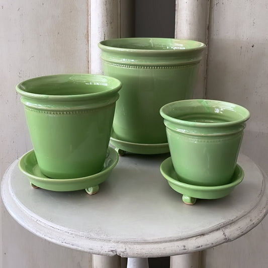 Green Faaborg Pot | Handmade Erik Bendtsen Ceramics - Bon Ton goods