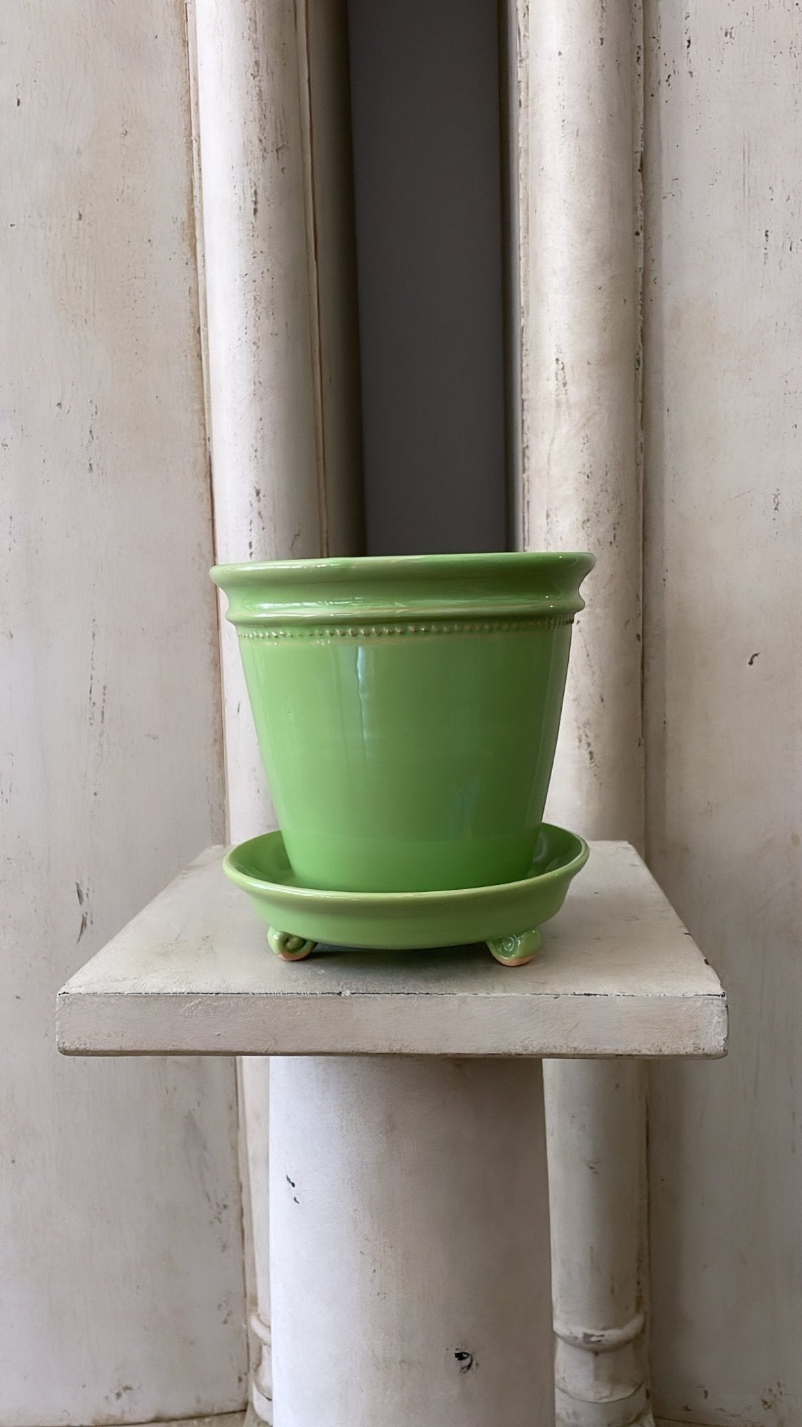 Green Faaborg Pot | Handmade Erik Bendtsen Ceramics - Bon Ton goods
