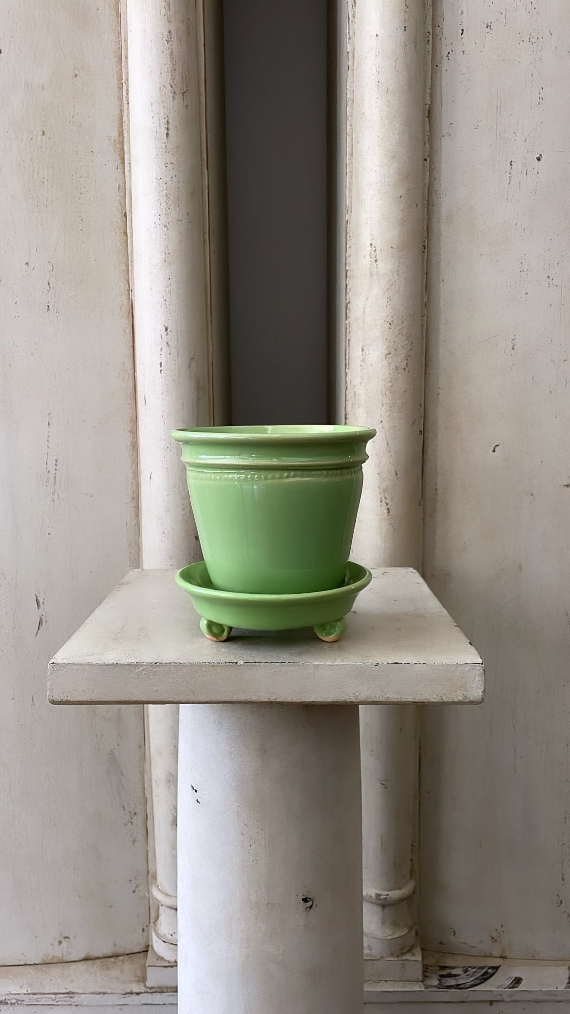 Green Faaborg Pot | Handmade Erik Bendtsen Ceramics - Bon Ton goods