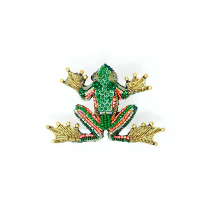 Green Flying Frog Brooch Pin | Trovelore - Bon Ton goods