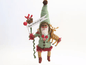 Green Forest Santa Ornament | Vintage by Crystal Spun Cotton Ornament - Bon Ton goods