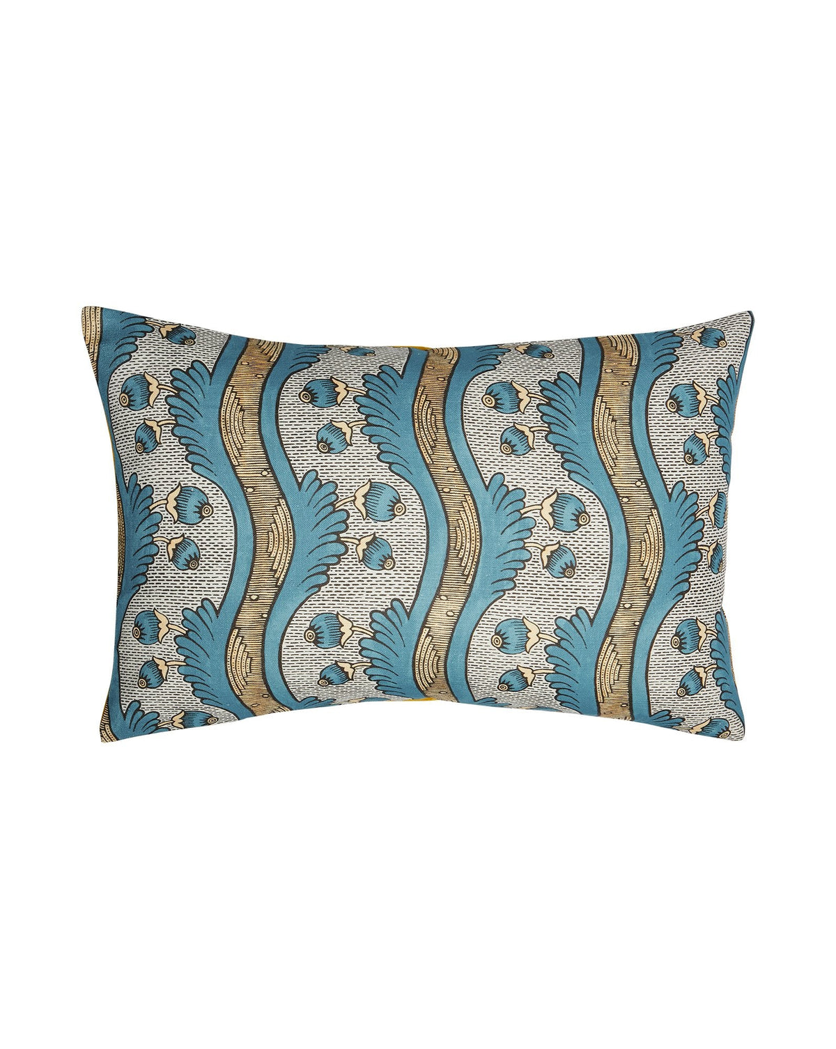 Grenades Large Cushion | Antoinette Poisson Linen Cushion – Domino Paper Design - Bon Ton goods