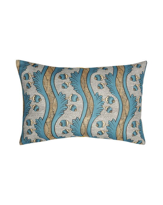 Grenades Large Cushion | Antoinette Poisson Linen Cushion – Domino Paper Design - Bon Ton goods