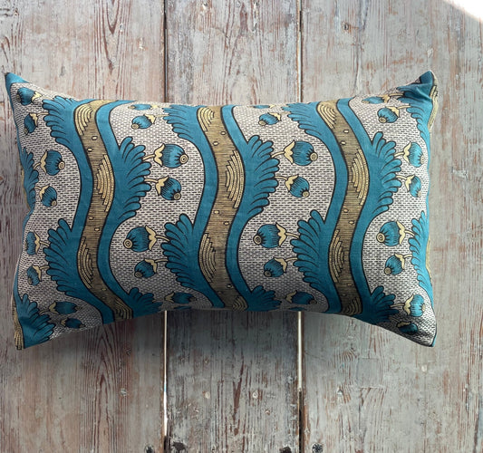 Grenades Large Cushion | Antoinette Poisson Linen Cushion – Domino Paper Design - Bon Ton goods