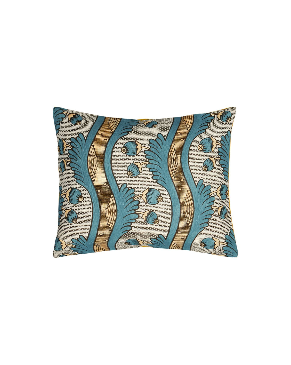 Grenades Small Cushion | Antoinette Poisson Linen Cushion – Domino Paper Design - Bon Ton goods