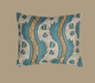 Grenades Small Cushion | Antoinette Poisson Linen Cushion – Domino Paper Design - Bon Ton goods