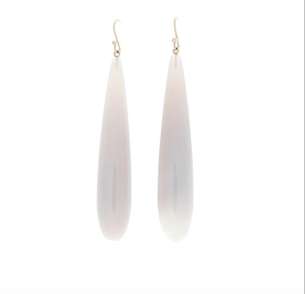 Grey Agate Drop Earrings | Mikkel Brøgger - Bon Ton goods