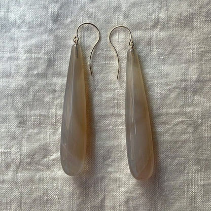 Grey Agate Drop Earrings | Mikkel Brøgger - Bon Ton goods