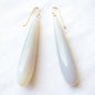 Grey and Lavender Drop Agate Earrings - Bon Ton goods