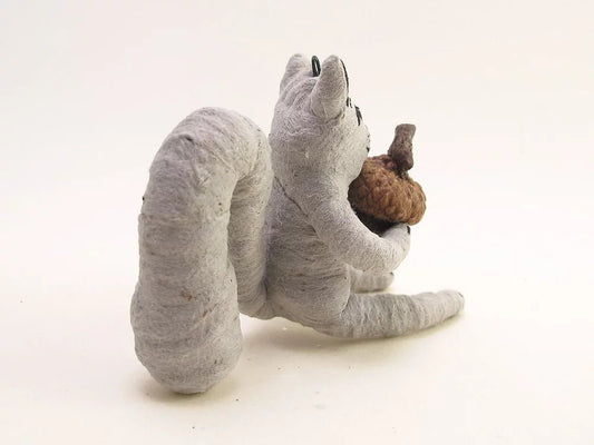 Grey Squirrel Ornament - Vintage Inspired Spun Cotton | Vintage by Crystal Spun Cotton Ornament - Bon Ton goods