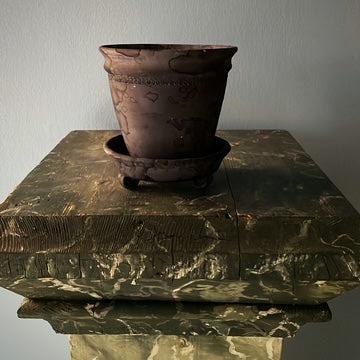 Grey Unglazed Faaborg Pot | Handmade Erik Bendtsen Ceramics - Bon Ton goods
