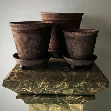 Grey Unglazed Faaborg Pot | Handmade Erik Bendtsen Ceramics - Bon Ton goods