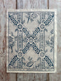 'Guirlande Fleurs' Bleu Indigo Handmade Domino Paper | Antoinette Poisson - Bon Ton goods
