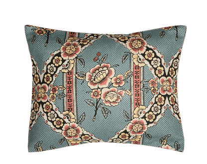 Guirlandes de fleurs Small Cushion | Antoinette Poisson Linen Cushion – Domino Paper Design - Bon Ton goods