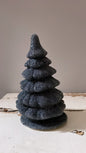 Gunmetal Christmas Tree - Beaded Papier-Mache | Ino Schaller - Bon Ton goods