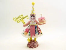 Load image into Gallery viewer, Happy Birthday Girl Figure - Vintage Inspired Spun Cotton - Bon Ton goods
