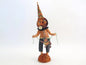 Happy Jack O Lantern Figure - Vintage Inspired Spun Cotton | Vintage by Crystal Spun Cotton Ornament - Bon Ton goods