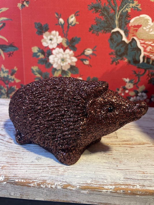 Hedgehog - Dark Brown Glitter | Ino Schaller - Bon Ton goods