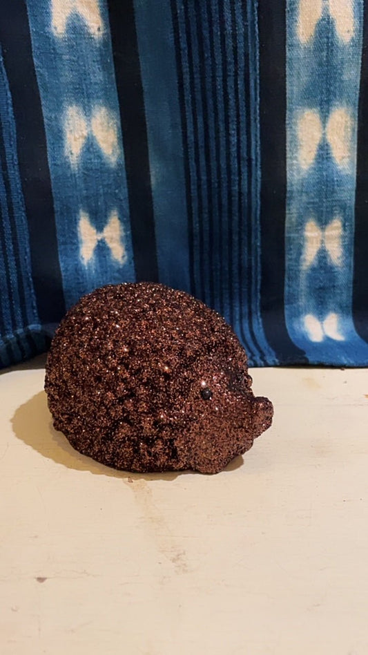 Hedgehog - Dark Brown/Copper Glitter | Ino Schaller - Bon Ton goods