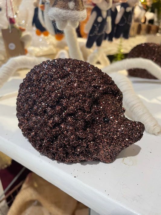 Hedgehog - Dark Brown/Copper Glitter | Ino Schaller - Bon Ton goods