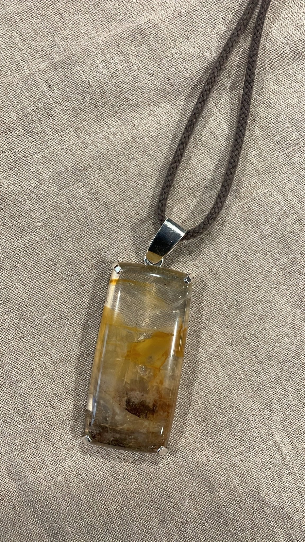 Hematoid Quartz Pendant I | Mikkel Brøgger - Bon Ton goods