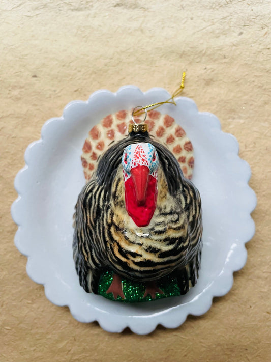 Heritage Turkey Ornament - Bon Ton goods