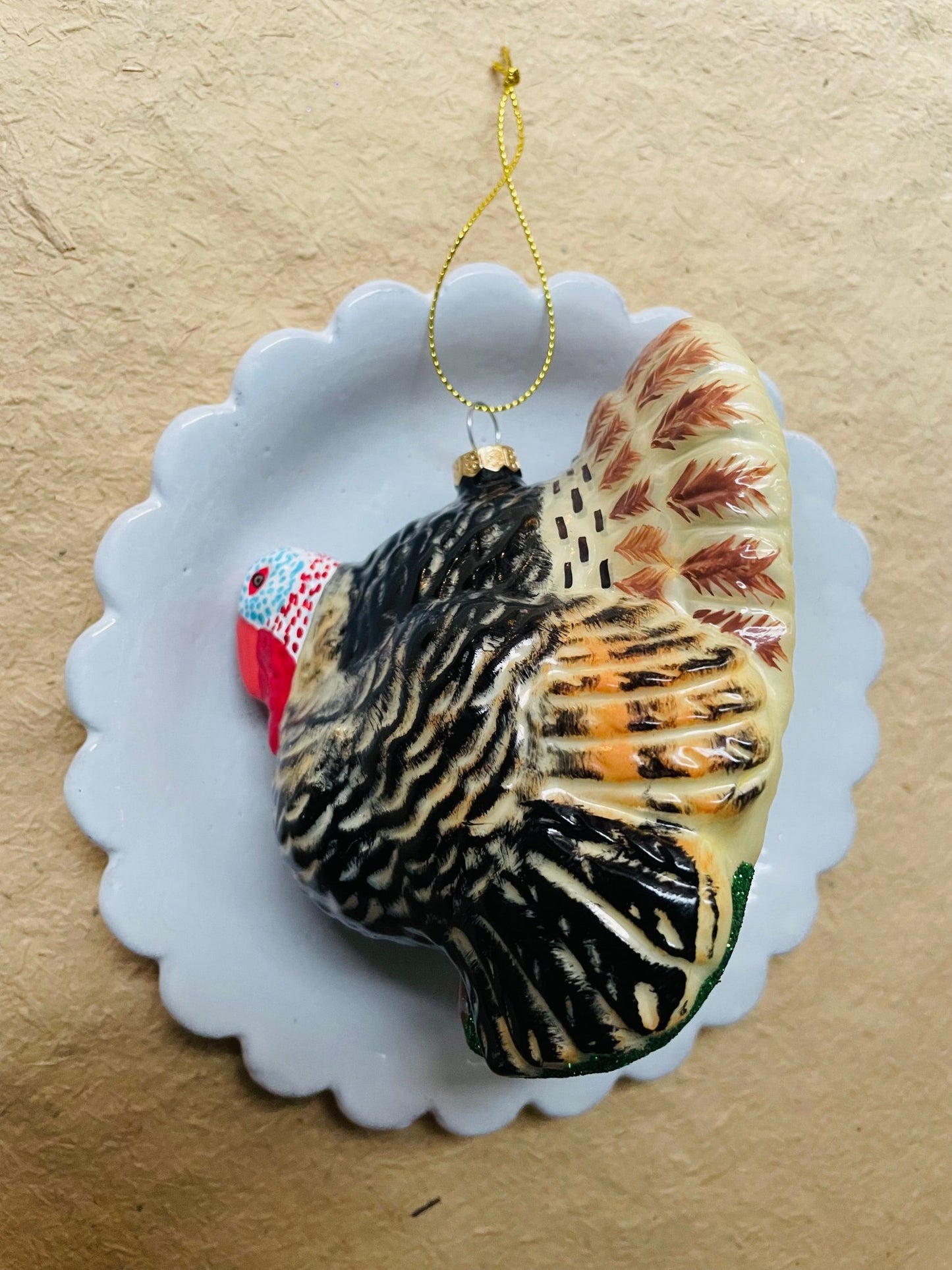 Heritage Turkey Ornament - Bon Ton goods