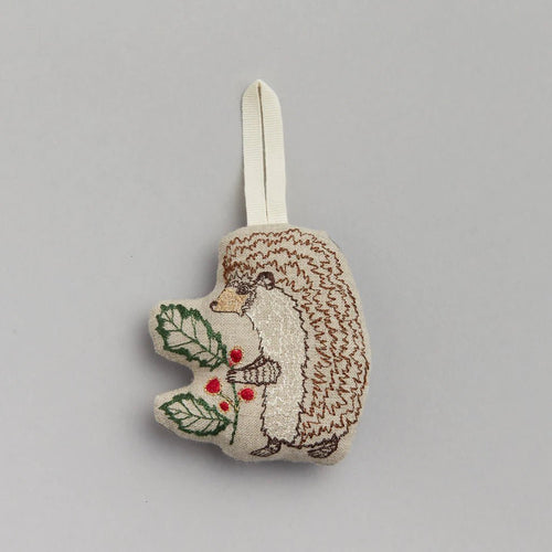 Holly Hedgehog Ornament - Bon Ton goods