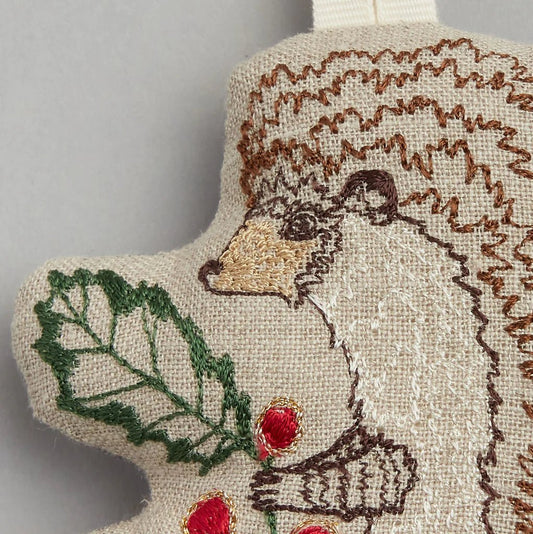 Holly Hedgehog Ornament | Coral & Tusk - Bon Ton goods