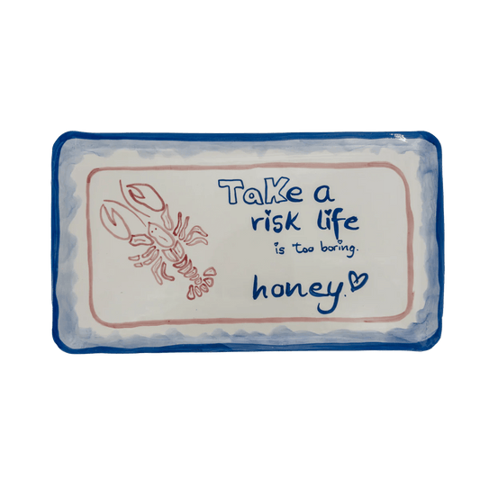 Honey Serving Platter (Light Blue) - NojiNoji - Bon Ton goods