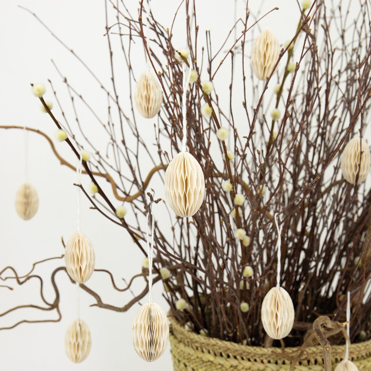 Honeycomb Paper Easter Eggs by A World of Craft, Swedish-designed handmade Easter decoration
