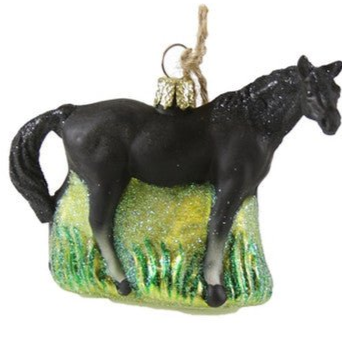 Horse - Black | Christmas Ornament