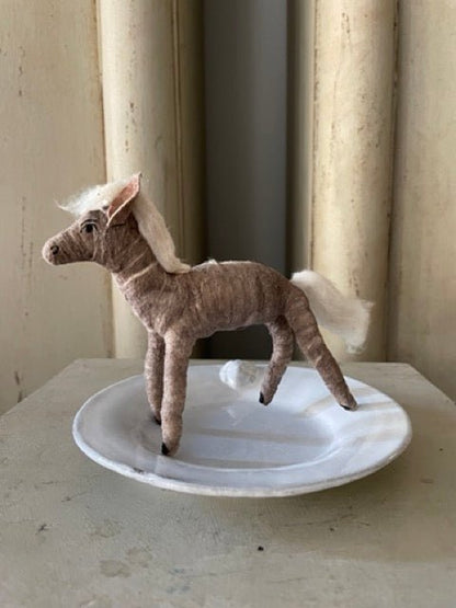 Horse | Vintage by Crystal Spun Cotton Ornament - Bon Ton goods