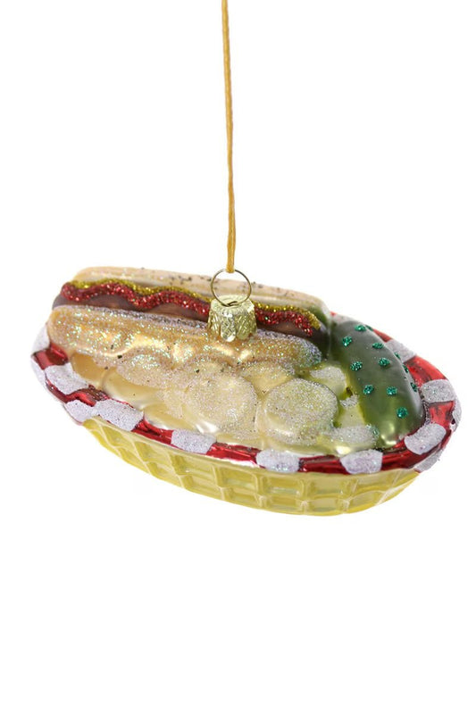 Hot Dog Basket | Christmas Ornament - Bon Ton goods
