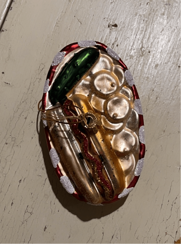 Hot Dog Basket | Christmas Ornament - Bon Ton goods